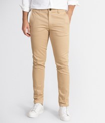 تصویر شلوار کتان مردانه - کرم / 