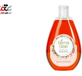 تصویر شامپو بدن مرطوب و نرم‌کننده با عصاره شکوفه هلو حجم 300 میل درماکلین Moisturizing and Softening Body Shampoo with Peach Blossom Extract 300 ml Dermaclean