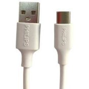 تصویر کابل شارژ USB به USB-C فیلیپس مدل DLC-2416 طول 1 متر 