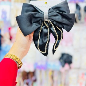 تصویر پاپیون ساتن نگینی 