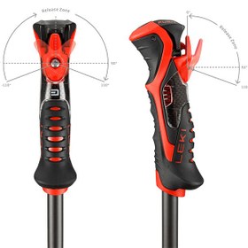 تصویر باتون اسکی لکی Airfoil 3D - قرمز 