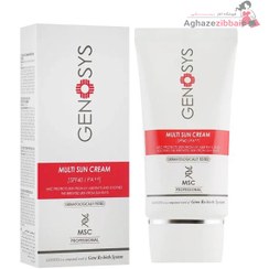 تصویر کرم ضد آفتاب ژنوسیس MULTI SUN SPF 40 بی رنگ حجم ۴۰ میلی‌لیتر 