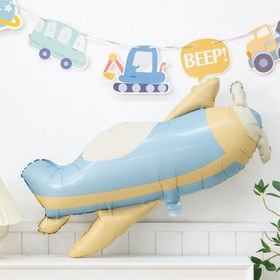 تصویر بادکنک فویلی مدل هواپیما 