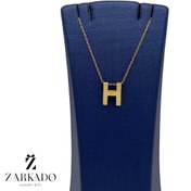 تصویر پلاک طلا حرف H انگلیسی کد P25810 