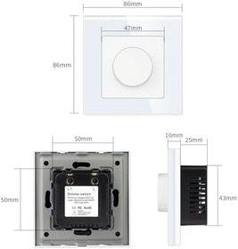 تصویر کلید دیمر توکار ELCSW503 Schalter ELCSW503