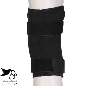 تصویر زانوبند چهار فنره نئوپرنی – 13106 برند کیورد Knee brace with four neoprene springs - 13106