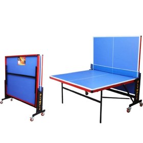 تصویر میز پینگ پنگ 4 چرخ ملامینه D2 