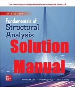 خرید و قیمت Solution Manual for Fundamentals of Structural Analysis – Kenneth Leet, Chia-Ming ...