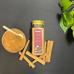 تصویر دارچین نرم ۹۰ گرم- جار شیشه ای با سری ادویه پاش Cinnamon powder