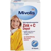 تصویر کپسول زینک + ویتامین سی depot میوولیس Mivolis Zink + C Depot Kapseln 60 St