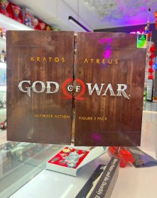 تصویر ست کامل اکشن فیگور کریتوس و آتریس از سری بازی God of War 