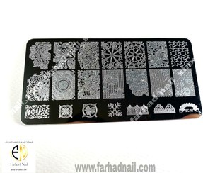 تصویر شابلون فلزی ناخن BC10 