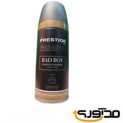 تصویر اسپری بدن مردانه مدل Bad Boy حجم 150میل پرستیژ Prestige Body Spray Bad Boy For Men 150ml