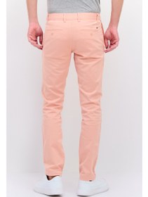 تصویر شلوار مردانه ساده و باریک با پاچه‌های مستقیم، نارنجی برند Tommy Hilfiger Men Slim Fit Plain Straight Leg Pants, Orange