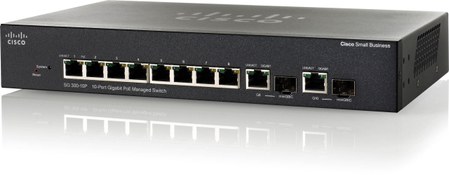 تصویر سوئیچ 10 پورت مدیریتی سیسکو مدل SG300-10PP CISCO SG300-10PP 10 Port GigaByte PoE + Managed Switch