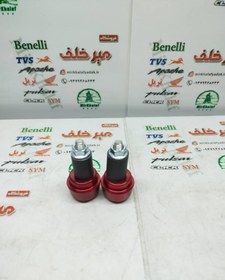 تصویر وزنه (محافظ) سر میله فرمان رنتال اسپرت موتور کلیک و طرح کلیک قرمز (جفتی) 