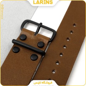 تصویر لارنس | قیمت و خرید بند اپل واچ Leather سری Hammer سایز 42/44/45 میلیمتر _ رنگ Brown 