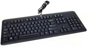 تصویر کیبورد حرفه ای با سیم اچ پی مدل 003- HP 672647 HP Black Keyboard 672647-003