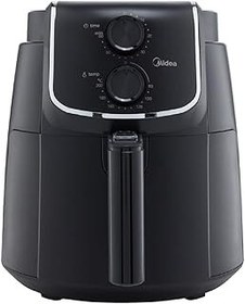 تصویر MIDEA 3.5L FRYER AIR 1500W با فن آوری سریع سیکلون دوتایی برای سرخ کردن ، کباب کردن ، کباب کردن ، کباب کردن ، پخت و نان تست ، تایمر تا 60 دقیقه کنترل درجه حرارت 200 درجه سانتیگراد ، MFTN35D2- سیاه Midea 3.5L Air Fryer 1500W with Dual Cyclone Rapid Hot Technology for Frying, Grilling, Broiling, Roasting, Baking &amp; Toasting, Timer up to 60 minutes Temperature Control 200 C, MFTN35D2- Black