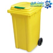 تصویر سطل زباله پلاستیکی مخزن پلی اتیلن 240 لیتری چرخ دار - متنوع bucket 240 litr