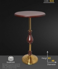 تصویر میز چوبی گلدن گیفت طرح آیسان 82 در 48 