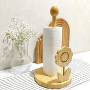 تصویر جا دستمال رولی بامبو 