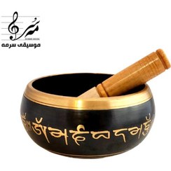 تصویر کاسه تبتی سایز ۱۰ آلیاژ صدای آرامش‌بخش 