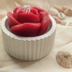 تصویر شات شمع گل رز مدل مراکشی 