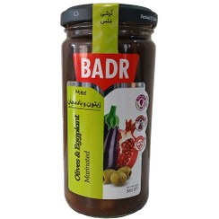 تصویر بدر پرورده زیتون بادمجان 380 گرم 
