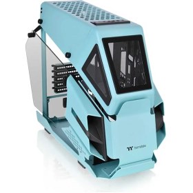 تصویر کیس کامپیوتر ترمالتیک Thermaltake AH T200 Turquoise Micro Tower 