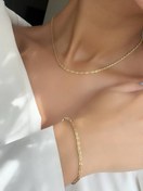 تصویر گردنبند خاویاری ژوپینگ استیل رنگ ثابت 