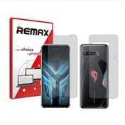 تصویر گلس پشت و رو گوشی ایسوس Rog phone 3 strix هیدروژلی مات برند ریمکس 