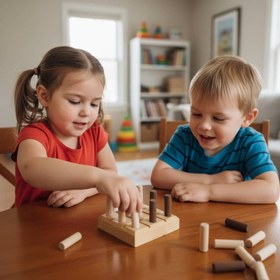 تصویر بازی دوز مدل چوبی 