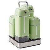 تصویر نمکدان و فلفل‌پاش مجموعه سالاد شیشه ای افق کاراجا Karaca 