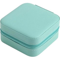 تصویر جعبه جواهرات جولری باکس تو مدل چرمی مسافرتی 