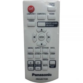 تصویر ریموت کنترل ویدئو پروژکتور پاناسونیک کد 1 – Panasonic projector remote control 