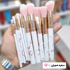 تصویر براش آرایشی ۱۰ عددی دسته سرامیکی 