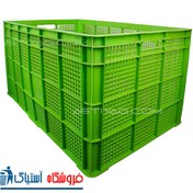 تصویر سبد صنعتی بلند پلاستیکی کد T106 