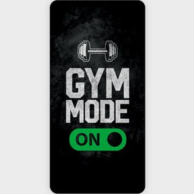 تصویر حوله باشگاهی طرح نوشته انگلیسی GYM MOOD کد 1011 