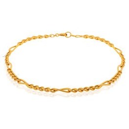 تصویر پابند طلا طرح فیگارو کد CA413 