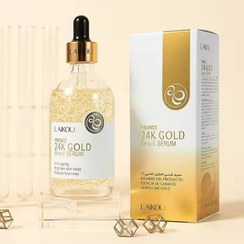 تصویر سرم لیفت و ضدچروک قوی طلا 24 عیار و حلزون 100 میل لایکو LAIKOU 24K Gold Snail Serum 100ml