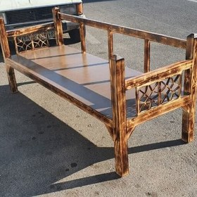 تصویر تخت سنتی تخت چوبی تخت باغی نیمکت تحویل در باربری مقصد 