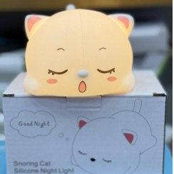 تصویر چراغ خواب سیلیکونی گربه YH319 