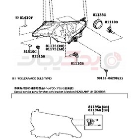 تصویر لامپ ( تویوتا , راوفور ) 