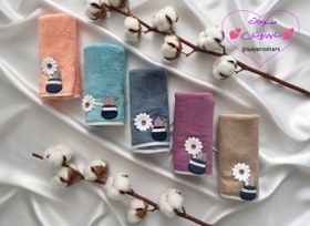 تصویر حوله دست و صورت پولیشی 