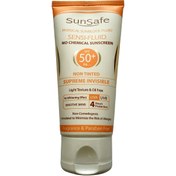تصویر ضد آفتاب سان سیف مدل سنسی فلوئید 50+ SPF ا Sunsafe Sensi Fluid Sunscreen Cream Sunsafe Sensi Fluid Sunscreen Cream