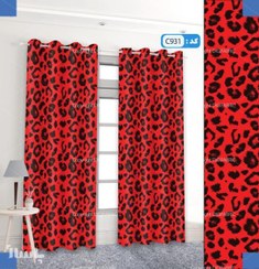 تصویر پرده تصویری طرح پترن پلنگی برند پرنا - کد 1950702 