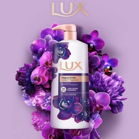 تصویر شامپو بدن لوکس مدل Magical orchid حجم 500 میلی لیتر Lux magical orchid body wash 500ml