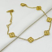 تصویر دستبند ونکلیف طلایی 