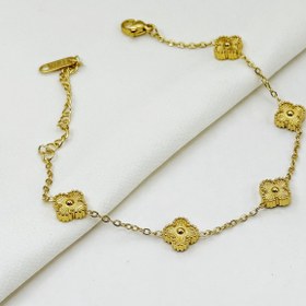 تصویر دستبند ونکلیف طلایی 